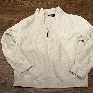 Nautica Men's Light Gray Zip-Up Sweater